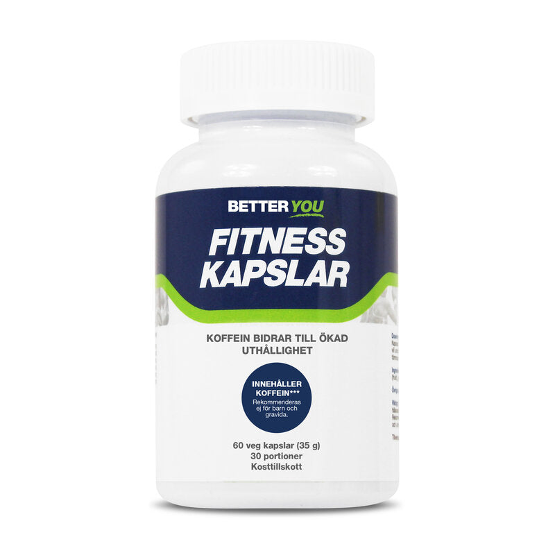 Fitnesskapslar med koffein 60 kapslar