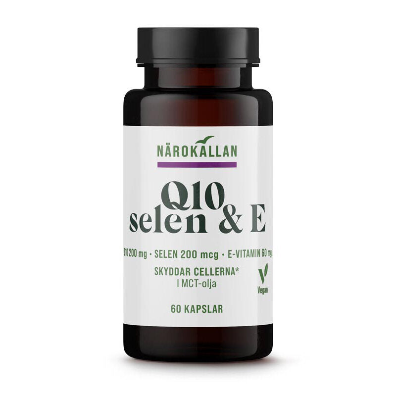 Q10 200 mg + Selen & E 60 kapslar