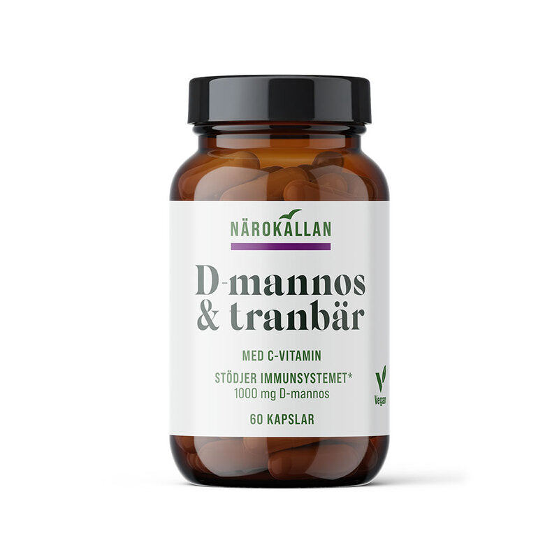 D-Mannos + Tranbär 60 kapslar