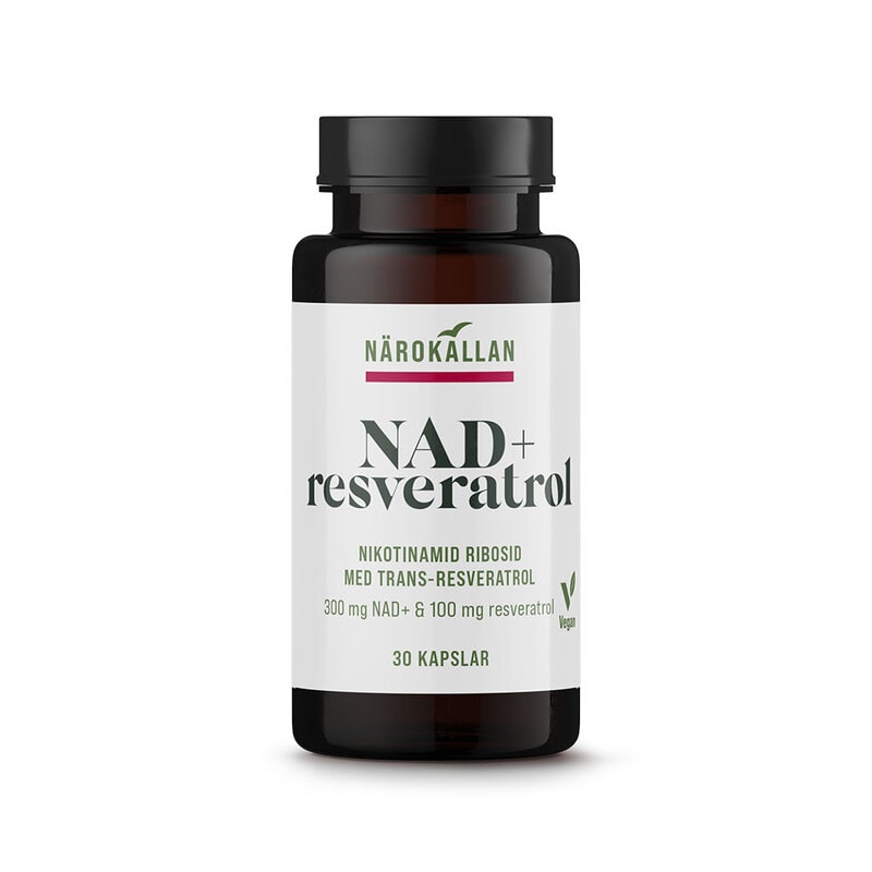 NAD+ Resveratrol 30 kapslar